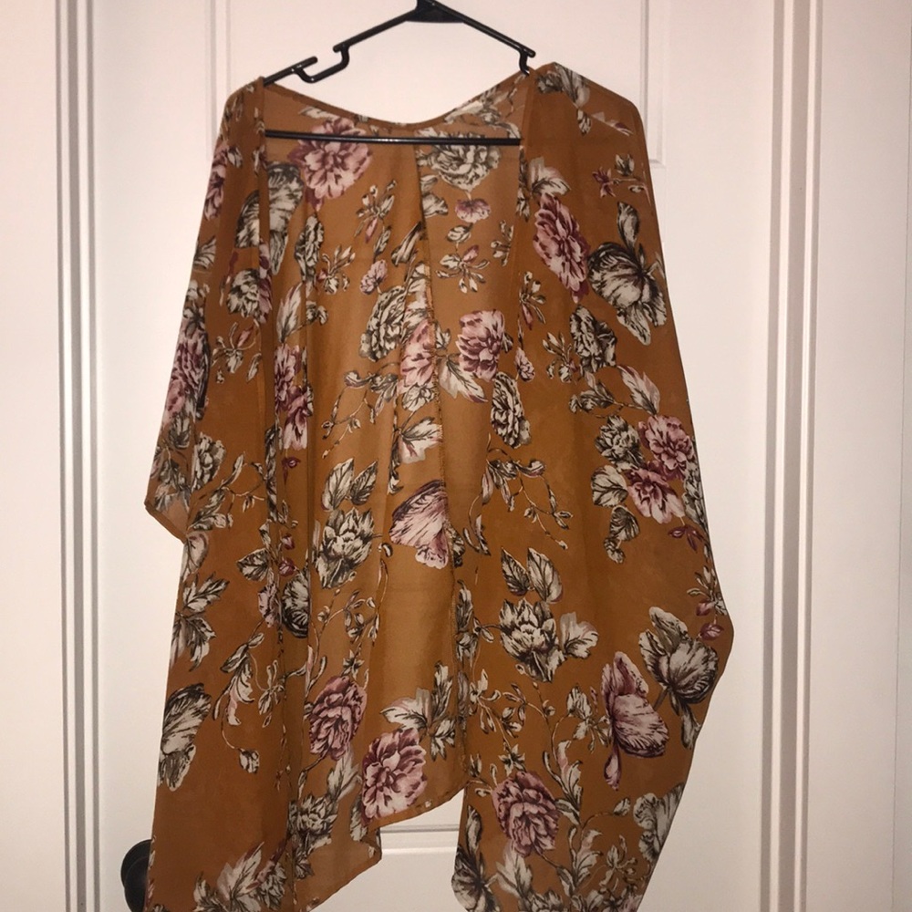 Orange rust kimono